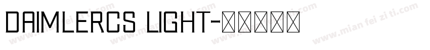 daimlerCS light字体转换